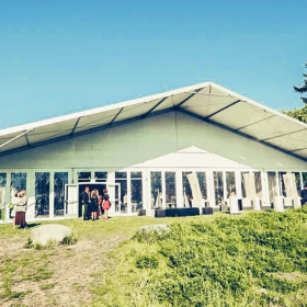 Elevation tent rentals - outdoor tent -double hard doors