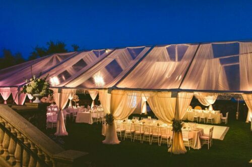 Drapes Sidewall Decor_Outdoor Wedding