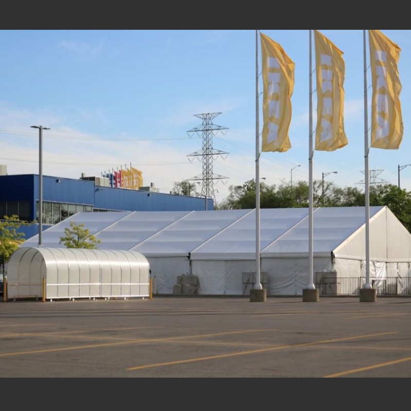 Frame tent, Corporate event in Vancouver - IKEA _ guests 201~300 __ Elevation Tent Rentals