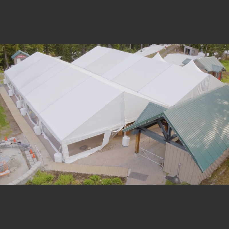 Frame tent, Corporate event in North Vancouver - Grouse Mountain _ guests 301~400 _ _ Elevation Tent Rentals